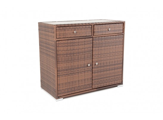 "Мальта" тумба плетеная из искусственного ротанга, цвет коричневый в Набережных Челнах