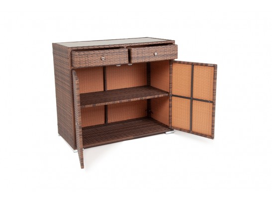 "Мальта" тумба плетеная из искусственного ротанга, цвет коричневый в Набережных Челнах