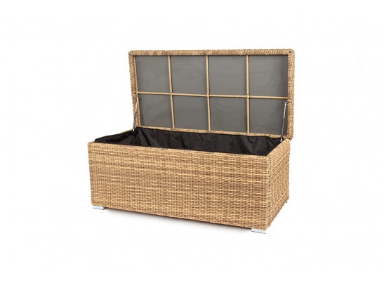 "Порту" сундук водонепроницаемый из искусственного ротанга, цвет соломенный в Набережных Челнах