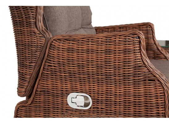 "Форио" кресло раскладное плетеное, цвет коричневый в Набережных Челнах