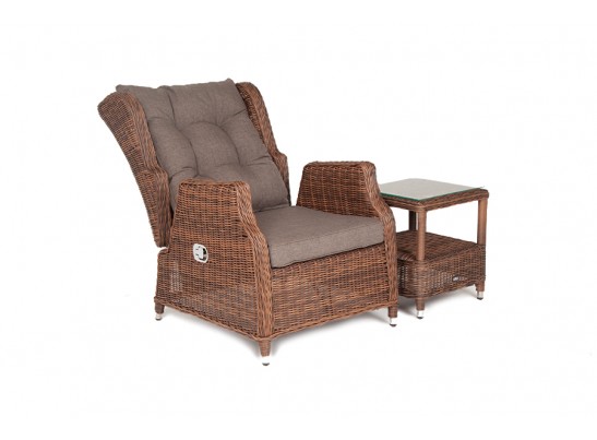 "Форио" кресло раскладное плетеное, цвет коричневый в Набережных Челнах