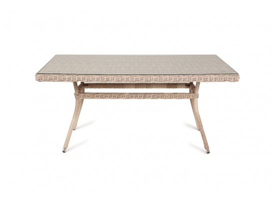 "Латте" плетеный стол из искусственного ротанга 160х90см, цвет бежевый в Набережных Челнах