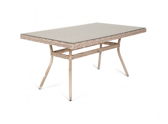 "Латте" плетеный стол из искусственного ротанга 160х90см, цвет бежевый в Набережных Челнах