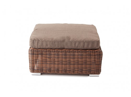 "Лунго" плетеная оттоманка с подушкой, цвет коричневый в Набережных Челнах
