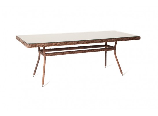 "Латте" плетеный стол из искусственного ротанга 160х90см, цвет коричневый в Набережных Челнах