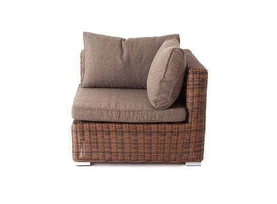 "Лунго" трансформирующийся диван из искусственного ротанга, цвет коричневый в Набережных Челнах