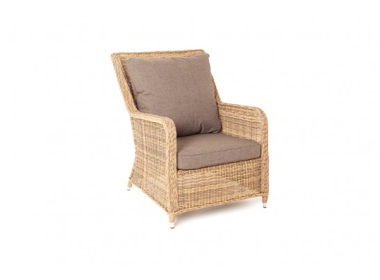 "Гляссе" кресло плетеное из искусственного ротанга, цвет соломенный в Набережных Челнах