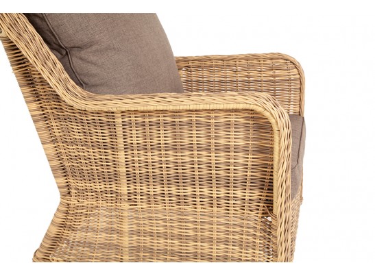 "Гляссе" кресло плетеное из искусственного ротанга, цвет соломенный в Набережных Челнах