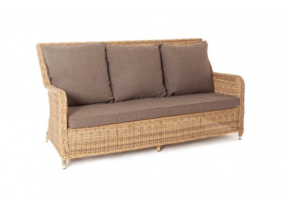 "Гляссе" диван трехместный из искусственного ротанга, цвет соломенный в Набережных Челнах "Гляссе" диван трехместный из искусственного ротанга, цвет соломенный в Набережных Челнах