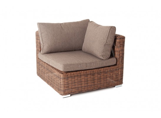 "Лунго" трансформирующийся диван из искусственного ротанга, цвет коричневый в Набережных Челнах