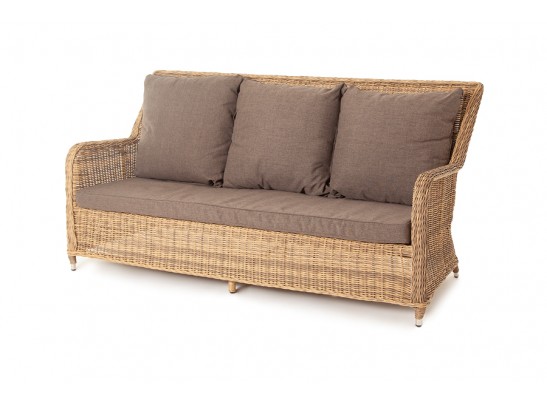 "Гляссе" диван трехместный из искусственного ротанга, цвет соломенный в Набережных Челнах "Гляссе" диван трехместный из искусственного ротанга, цвет соломенный в Набережных Челнах