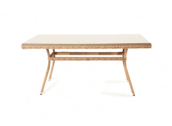 "Латте" плетеный стол из искусственного ротанга 160х90см, цвет соломенный в Набережных Челнах