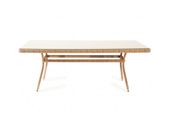 "Латте" плетеный стол из искусственного ротанга 200х90см, цвет соломенный в Набережных Челнах