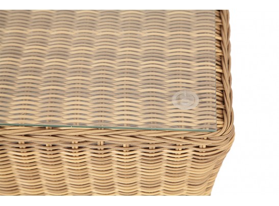 "Капучино" журнальный столик из искусственного ротанга, цвет соломенный в Набережных Челнах