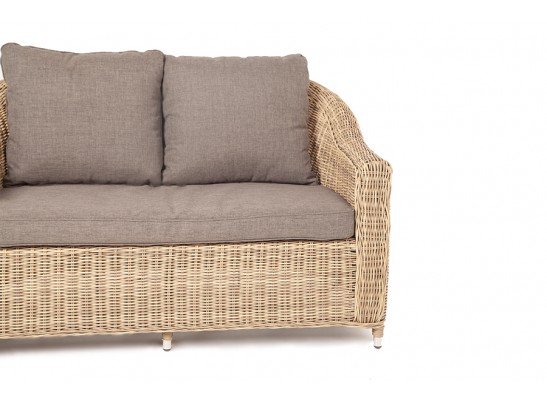 "Кон Панна" диван из искусственного ротанга двухместный, цвет соломенный в Набережных Челнах