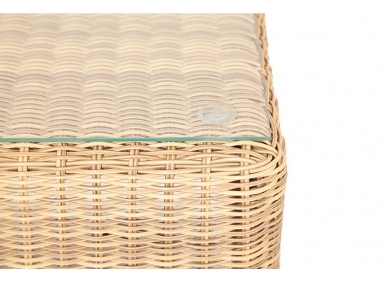 "Кон Панна" столик журнальный из искусственного ротанга, цвет соломенный в Набережных Челнах