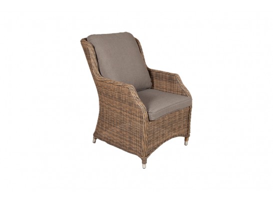 "Неаполь" плетеный стул из искусственного ротанга, цвет серо-соломенный в Набережных Челнах