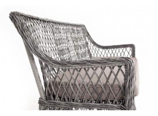 "Латте" диван двухместный из искусственного ротанга, цвет графит в Набережных Челнах