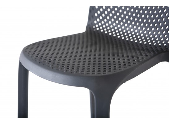 "Севилья" барный стул из пластика, цвет темно-серый в Набережных Челнах