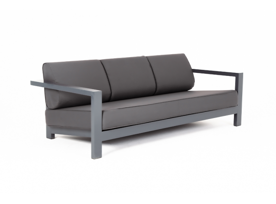 "Гранада" диван трехместный, каркас из алюминия, ткань Savana Graffit в Набережных Челнах