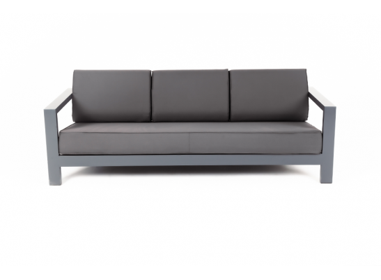 "Гранада" диван трехместный, каркас из алюминия, ткань Savana Graffit в Набережных Челнах
