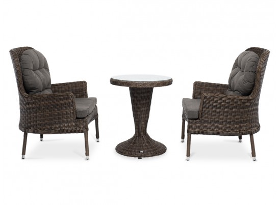 "Алиса" кофейный комплект из искусственного ротанга, цвет коричневый в Набережных Челнах