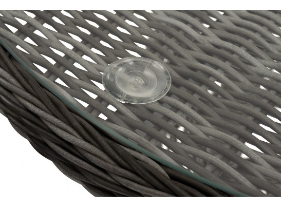 "Алиса" кофейный комплект из искусственного ротанга, цвет графит в Набережных Челнах