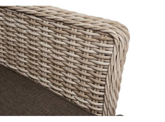 "Алиса" кресло плетеное, цвет бежевый с подушками в Набережных Челнах