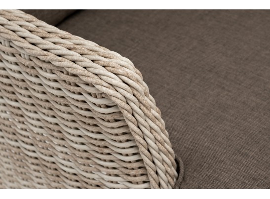 "Алиса" кресло плетеное, цвет бежевый с подушками в Набережных Челнах
