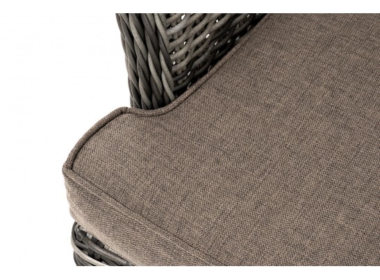 "Алиса" кресло плетеное, цвет графит с подушками в Набережных Челнах