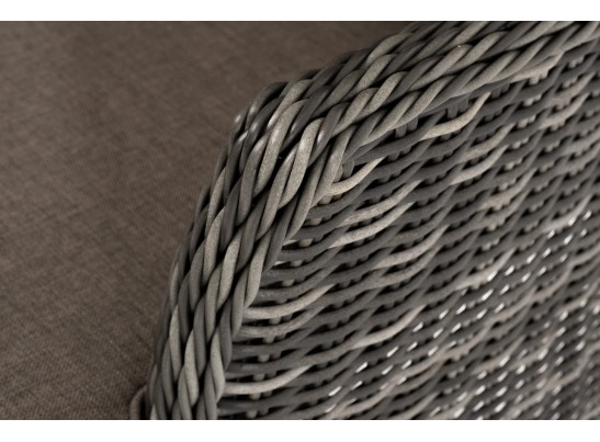 "Алиса" кресло плетеное, цвет графит с подушками в Набережных Челнах