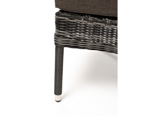 "Алиса" кресло плетеное, цвет графит с подушками в Набережных Челнах