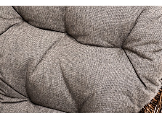 "Алиса" кресло плетеное, цвет коричневый с подушками в Набережных Челнах