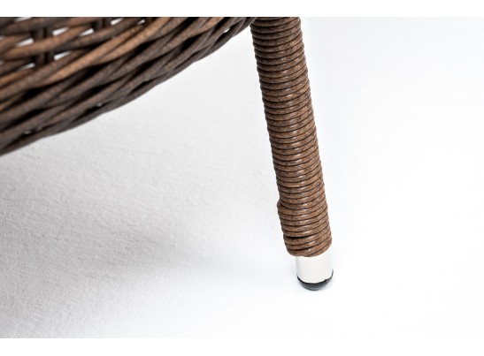 "Алиса" кресло плетеное, цвет коричневый с подушками в Набережных Челнах