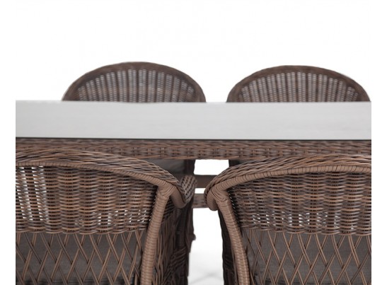 "Амароне" обеденная группа из искусственного ротанга на 6 персон, цвет коричневый в Набережных Челнах "Амароне" обеденная группа из искусственного ротанга на 6 персон, цвет коричневый в Набережных Челнах