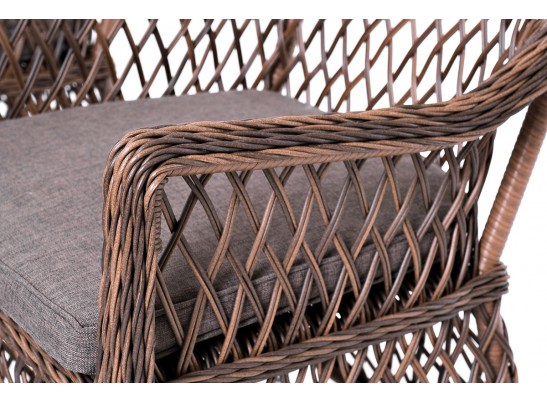 "Асти" лаунж-зона из искусственного ротанга на 4 персоны, цвет коричневый в Набережных Челнах