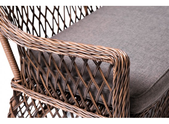 "Асти" лаунж-зона из искусственного ротанга на 4 персоны, цвет коричневый в Набережных Челнах