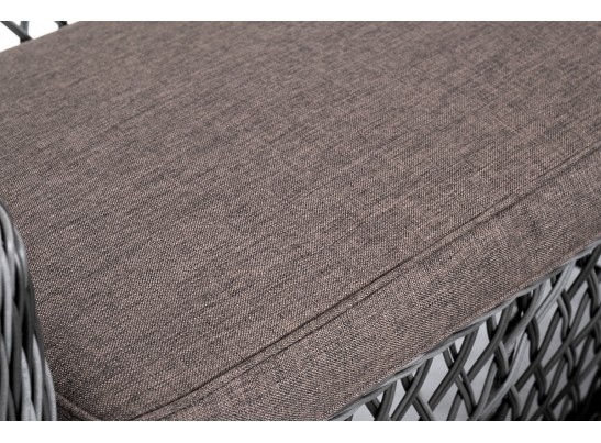 "Асти" лаунж-зона из искусственного ротанга на 6 персоны, цвет графит в Набережных Челнах