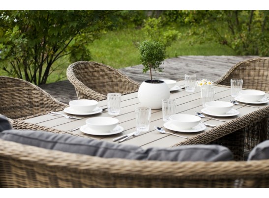 "Бергамо" плетеный обеденный стол, цвет соломенный в Набережных Челнах