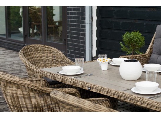 "Бергамо" плетеный обеденный стол, цвет соломенный в Набережных Челнах