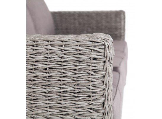 "Боно" диван из искусственного ротанга (гиацинт) трехместный, цвет серый в Набережных Челнах "Боно" диван из искусственного ротанга (гиацинт) трехместный, цвет серый в Набережных Челнах