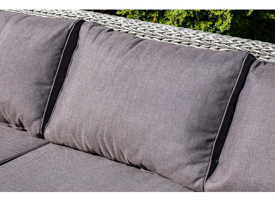 "Боно" диван из искусственного ротанга (гиацинт) трехместный, цвет серый в Набережных Челнах "Боно" диван из искусственного ротанга (гиацинт) трехместный, цвет серый в Набережных Челнах