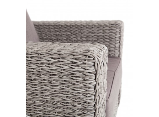 "Боно" кресло из искусственного ротанга (гиацинт), цвет серый в Набережных Челнах