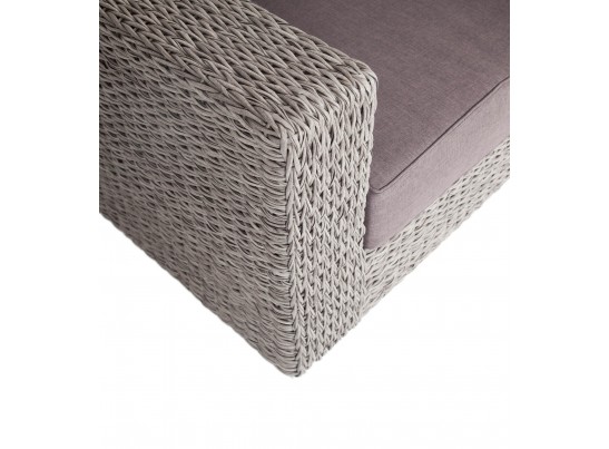 "Боно" кресло из искусственного ротанга (гиацинт), цвет серый в Набережных Челнах