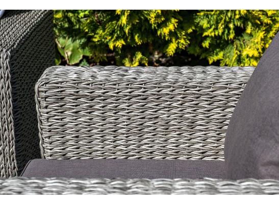 "Боно" лаунж-зона из искусственного ротанга (гиацинт), цвет серый в Набережных Челнах