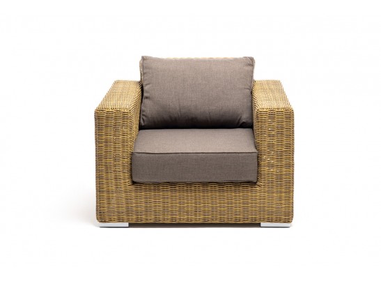 "Боно" лаунж-зона из искусственного ротанга, цвет соломенный в Набережных Челнах