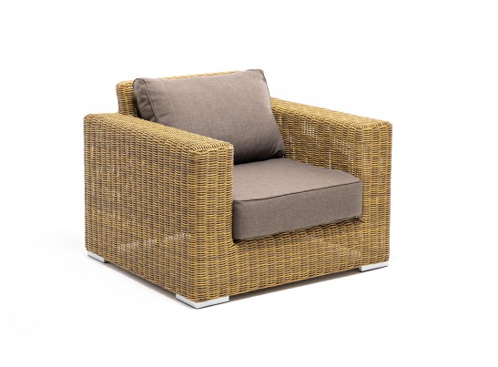 "Боно" лаунж-зона из искусственного ротанга, цвет соломенный в Набережных Челнах