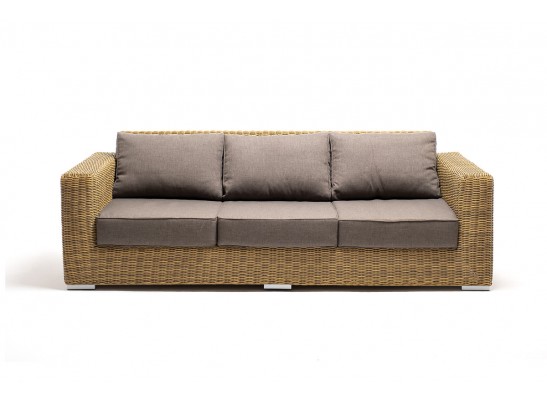 "Боно" лаунж-зона из искусственного ротанга, цвет соломенный в Набережных Челнах