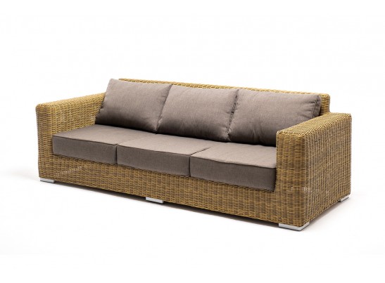 "Боно" лаунж-зона из искусственного ротанга, цвет соломенный в Набережных Челнах