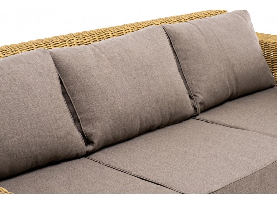 "Боно" лаунж-зона из искусственного ротанга, цвет соломенный в Набережных Челнах